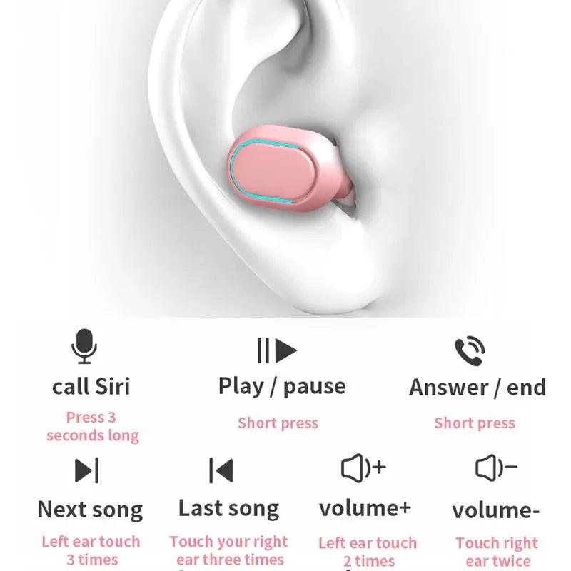 Fones de Ouvido Sem Fio BeatWave: Liberdade Musical em Qualquer Smartphone